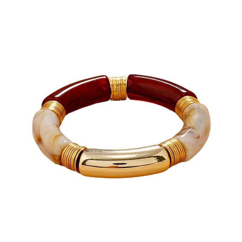 Богемные массивные браслеты Геометрические ретро кольца на руку Преувеличенные смоляные браслеты Подарок для девушек