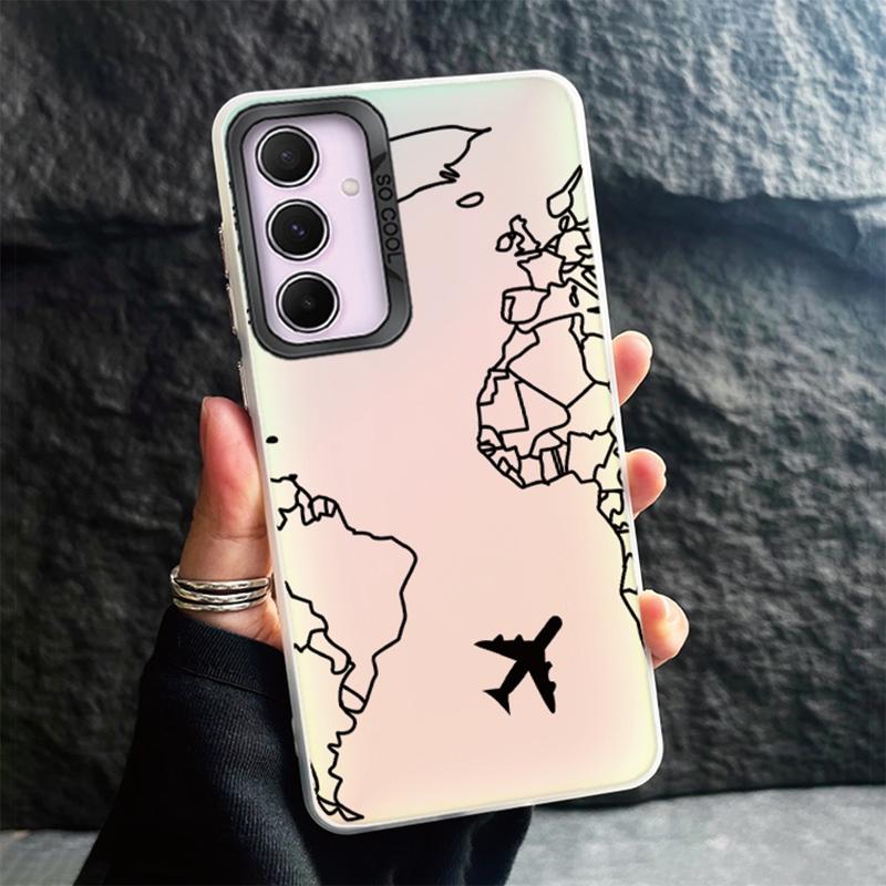 Чехол для телефона Samsung S24 Ultra S23 Plus S22 S21 S20 FE A55 A54 A53 A35 A34 A32 A25 A24 A15 A14 A13 5G противоударный бампер градиентный чехол Aurora