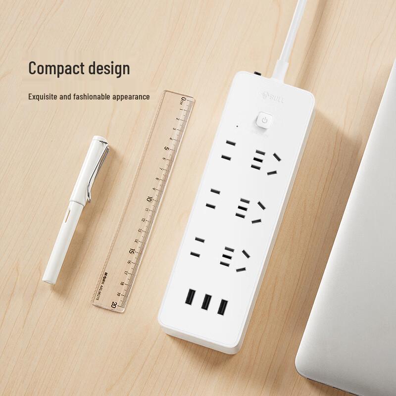 BULL GN-B333U USB Power Strip with Overload Protection CN plug (adapter included)