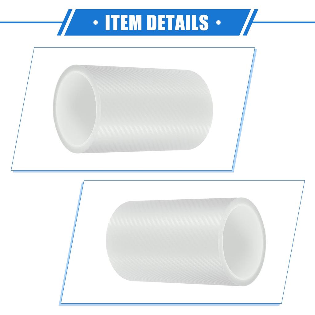 uxcell Car Door Sill Protector Film Carbon Fiber Universal for Acrylic with Scraper Tool Cover, 500x15cm, Pattern, Trucks, SUVs, Anti-Scratch, Clear,