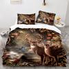 3D Three-Piece Size Deer Sika Deer Quilt Cover Home Textile Digital Printing