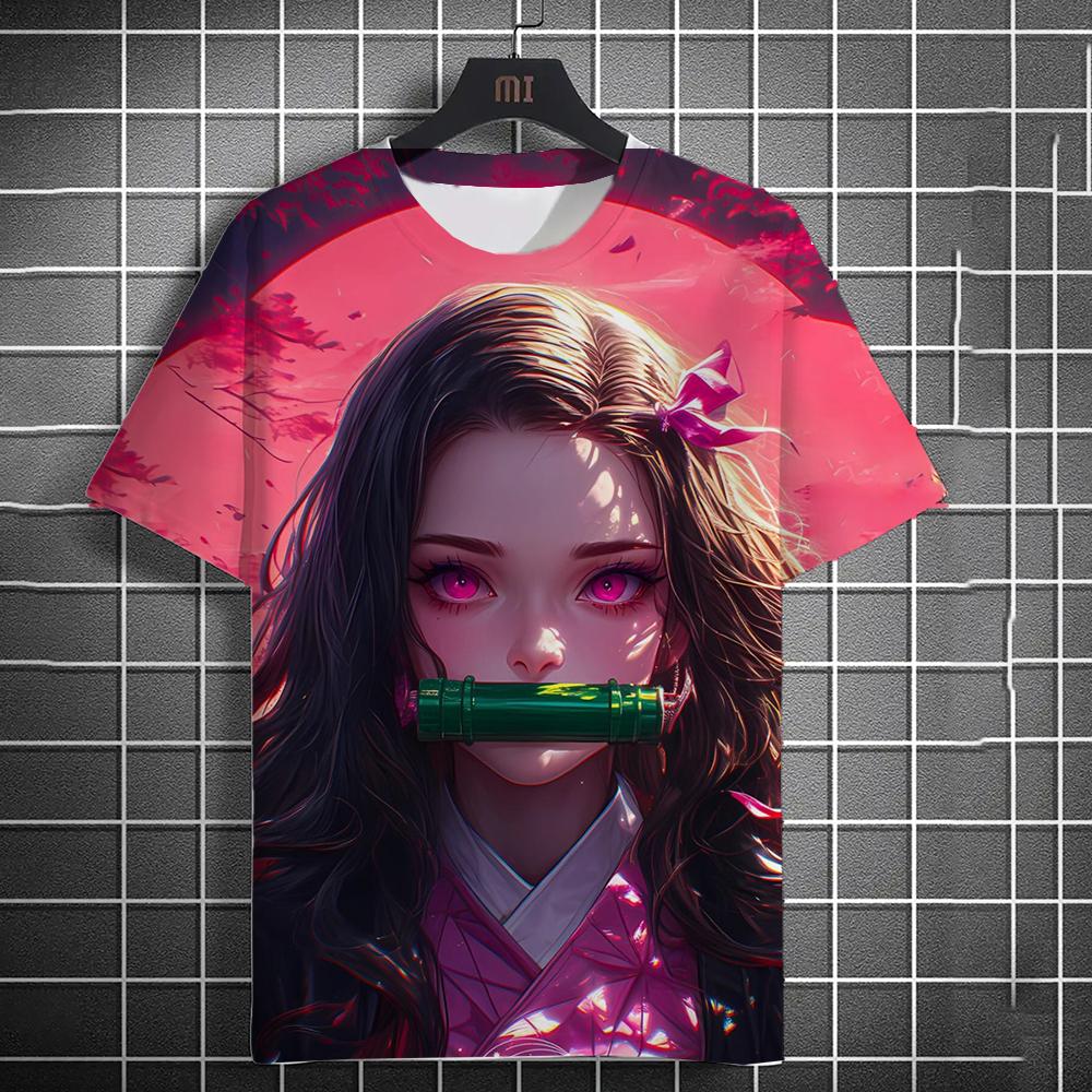 3D Men's Anime Printed Fashion Casual Short Sleeve T-Shirt Home Clothes Anime Summer Short Sleeve High Quality T-Shirts