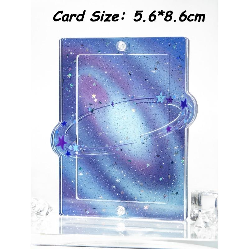 Brilliant Milky Way Series Photoicard Frame for Kpop Idol Card Acrylic Photo Frame 3 Inch Anime Card Sleeves Creative Desk Decro