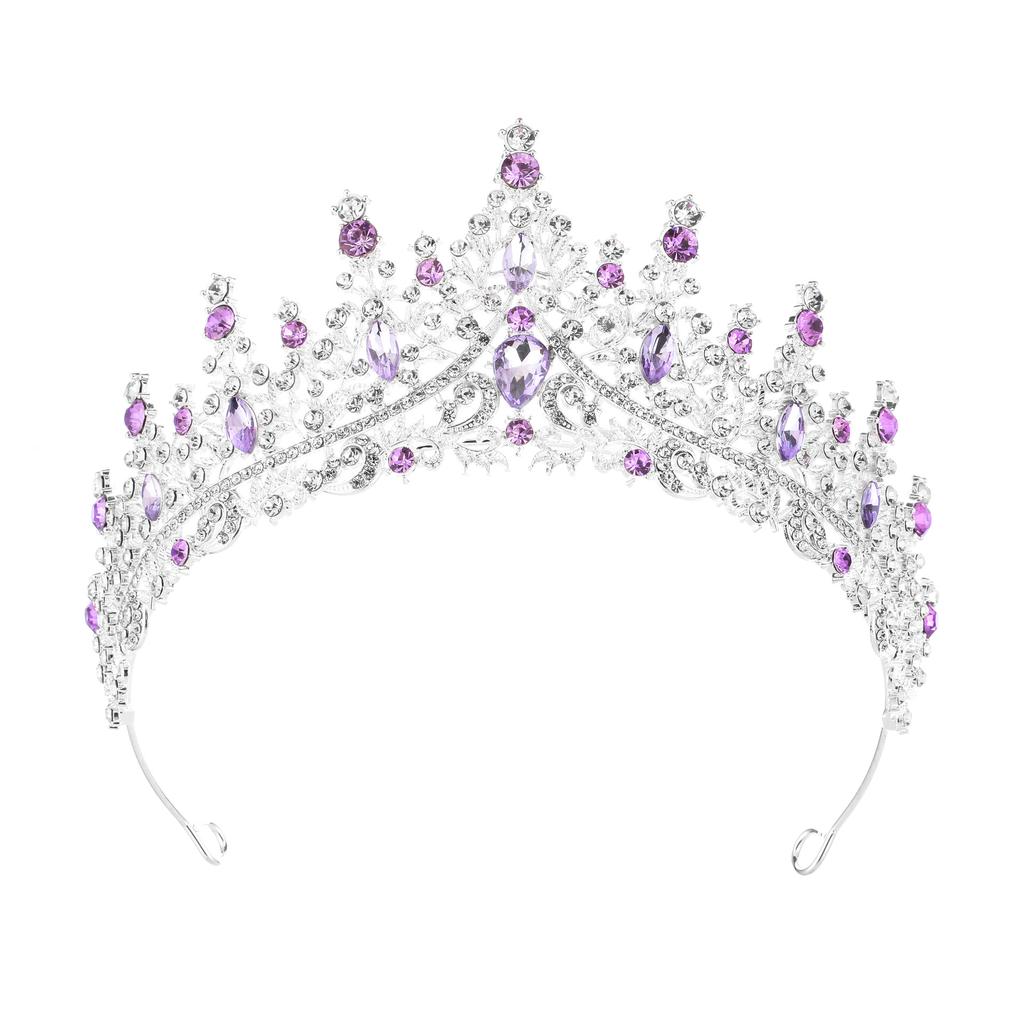 Crown Headdress Birthday Headband Queen Bride Alloy Hair Accessories Party Crown Rhinestone