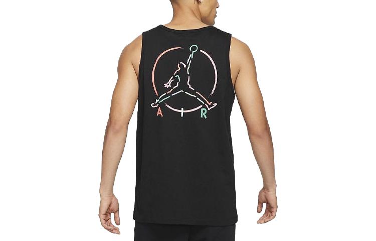 Jordan Jumpman Air Tank Tops Men's Black Crew Neck Moderate Straight Fit DB1552-010