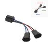 2Pcs H9/H11 To H4  Hi/Lo  Beam Headlight Splitter Harness Adapter H4 Wiring Harness Dual Beam Headlights
