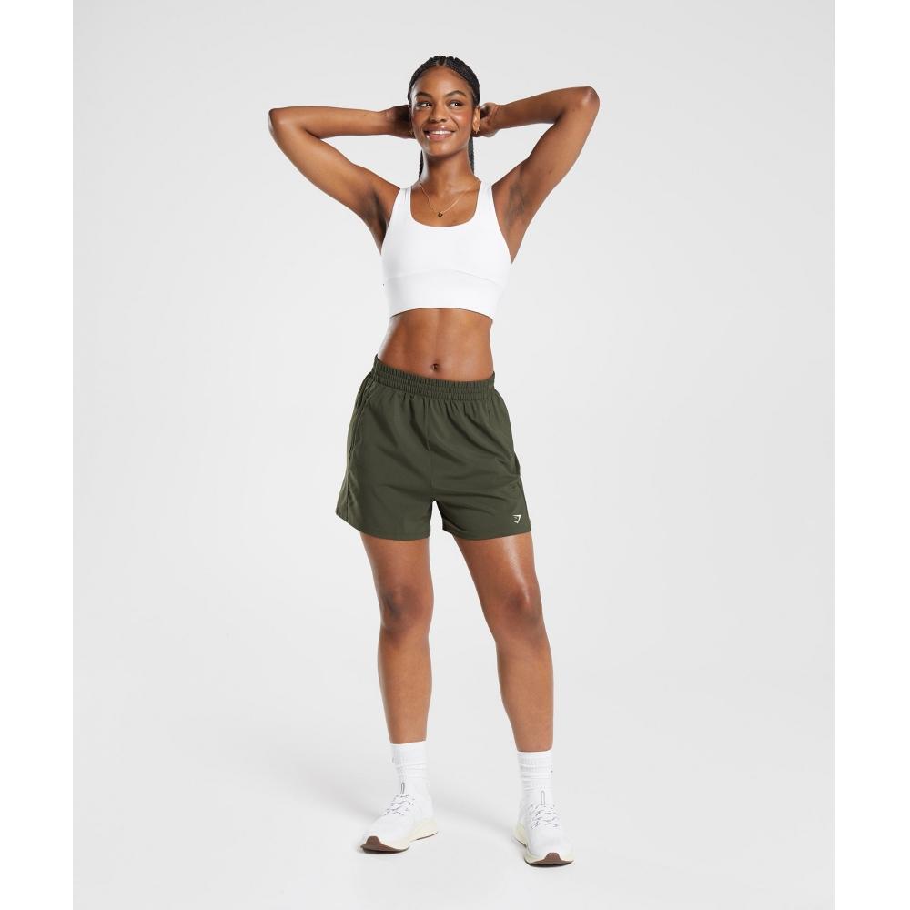 Gymshark Шорты с ткаными карманами, насыщенный оливковый зеленый цвет B5a2f Ecbh