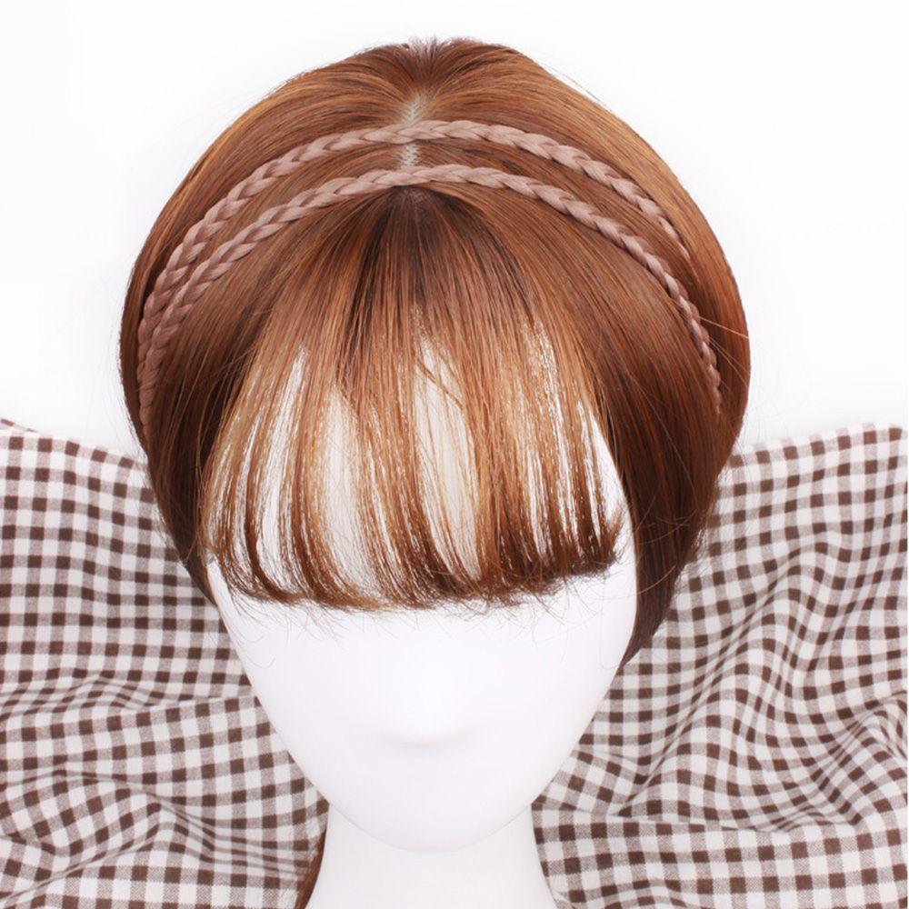 Wig Twist Headband 4 colors Headwear Wig Headband Double Braided Braided Hair Band Synthetic Wig