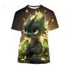 3D Cool Dragon Printed T Shirt Children Fashion Streetwear Tee Shirts For Men Unisex Harajuku Short Sleeves Cute Clothes Top