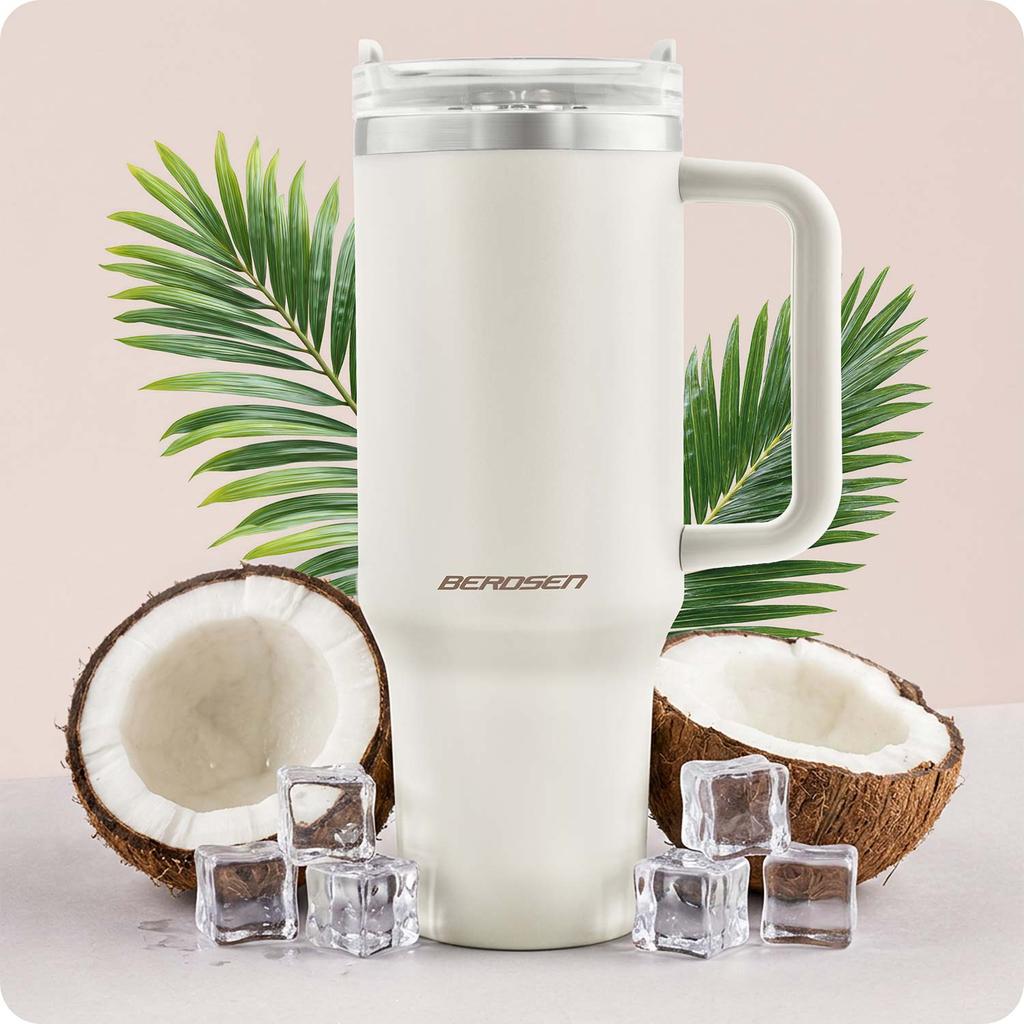 Thermos Vacuum Cup With Straw Berdsen
