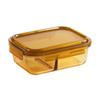 LocknLock Amber Glass 2-Compartment Food Container