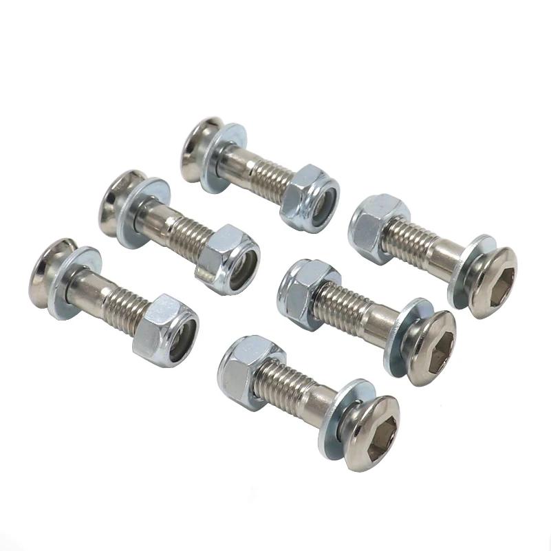Motorcycle 6 Pcs M8*25mm Stainless Steel Rear Sprocket Bolt Screw And Washes For Honda Kawasaki Yamaha CRF250R CRF450R CRF