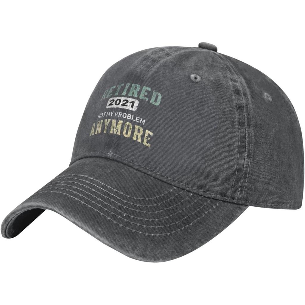 Retired Not My Problem Baseball Cap Washed Cotton Adjustable Low Profile Hat for Unisex