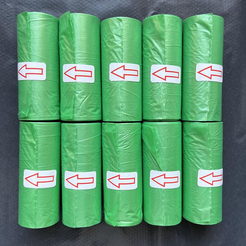 10 рулонов 150 шт., разлагаемые мешки для мусора для домашних животных, мешки для мусора для собак и кошек, сменный мешок для мусора, уличный домашний чистый сменный мешок для мусора
