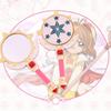 Cardcaptor Sakura Hand Hand Макияж Ручной Макияж Удобный для переноски Макияж Красота Домашняя Косметика Круглый Moe Настоящее Зеркало, Зеркало, Зеркало, Зеркало, Милый,