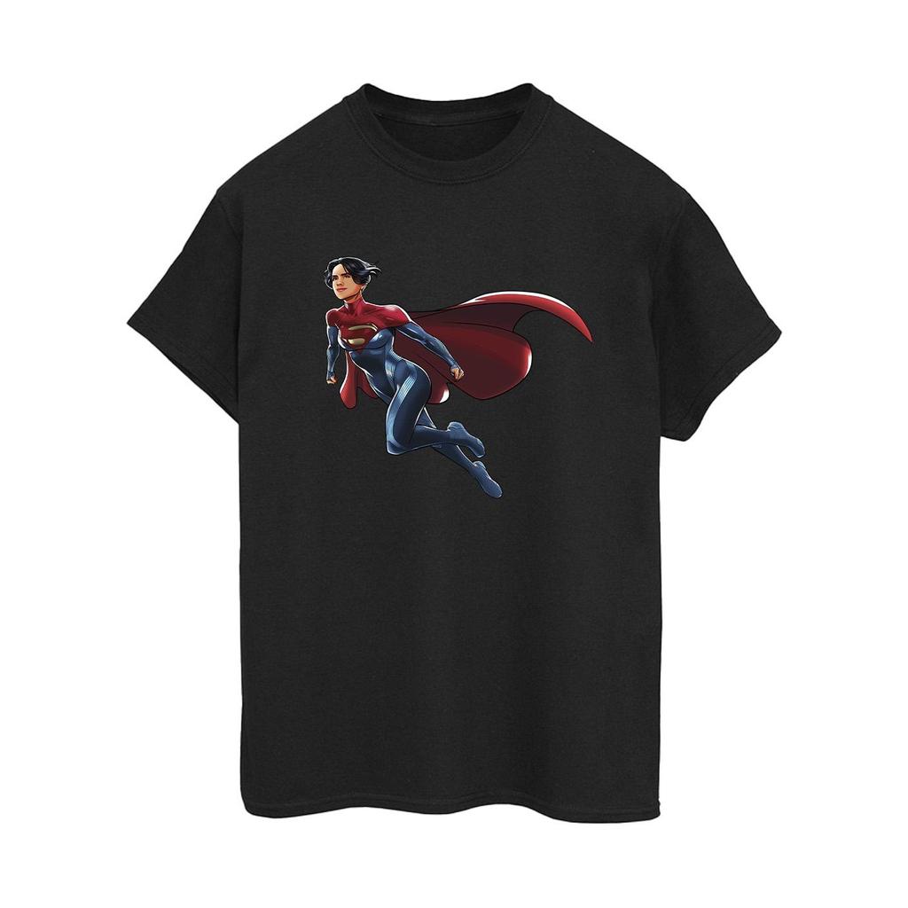 DC Comics Womens/Ladies The Flash Supergirl Cotton Boyfriend T-Shirt