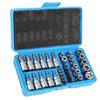 Torx Star Socket Hexagon Wrench Set Car Repair Hand Tools Machine Repair Pressure Batch Sleeve Set 34Pcs/set Chrome Vanadium Steel