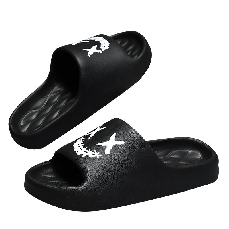 Новые уличные сандалии тапочки мужские, летние домашние тапочки для ванной комнаты Eva для дома тапочки женские