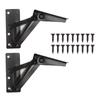 80 Degrees Shear Hinge Cold Rolled Steel Foldable Upturned Support Hinge for Cabinet Doors Bed Sofa