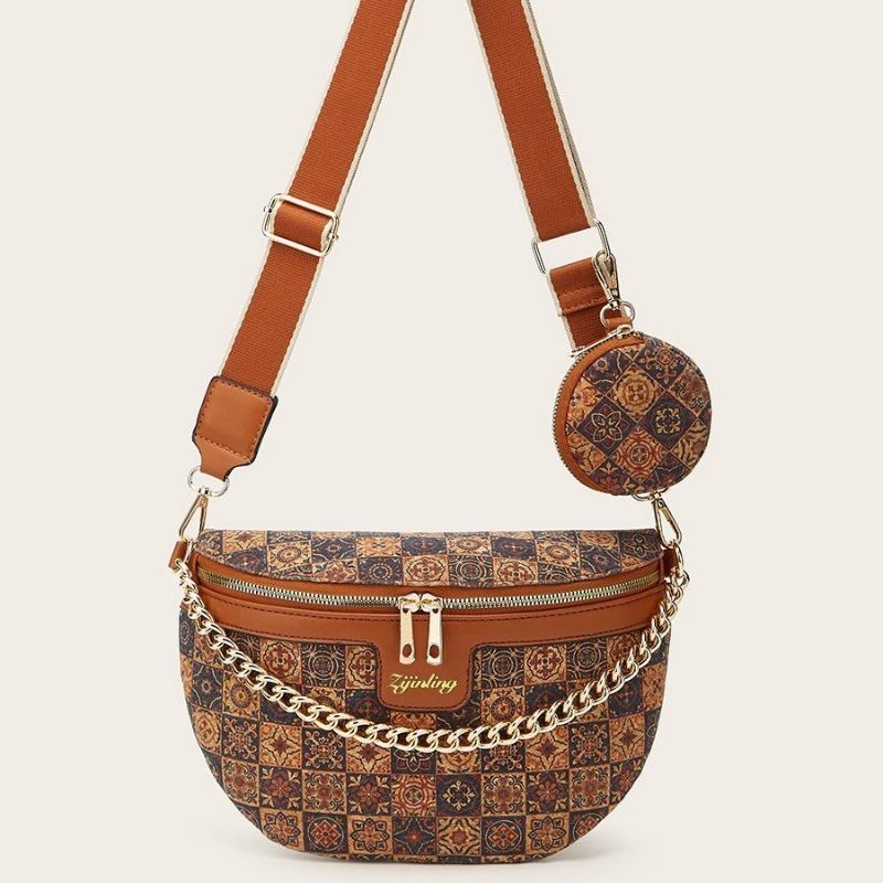 Niche Design Sense Printed Crossbody Bag Модная женская нагрудная сумка через плечо на одно плечо