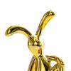 Electroplated Rabbit Sculpture Desktop Ornament Living Room Cabinet Desk Decoration