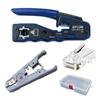 JEFCOM LAN Tool Kit (Crimping Tool, Stripper, Plug, Case) L-KIT-M Blue