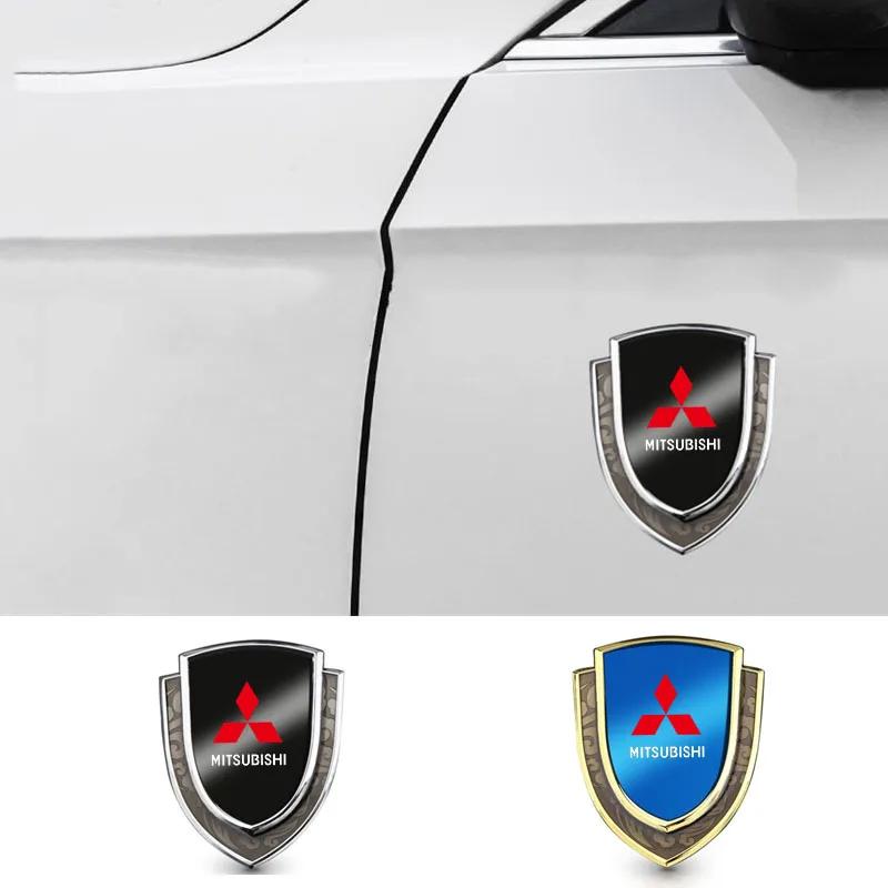 3D Металлическая Декоративная Наклейка на Кузов для Mitsubishi Совместима со Всеми Моделями Pajero Outlander Lancer Значок на Крыло Щит Эмблема Ac