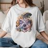 Vintage Chainsawunisexs Anime Tshirts Unisex Unisex Crew Neck Cotton T Shirt Reze Short Sleeve Tees Graphic Printed Clothing