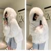 Women Fashion Winter False Fur Coat Korean Style Cotton Padded Clothes Thickened Coats