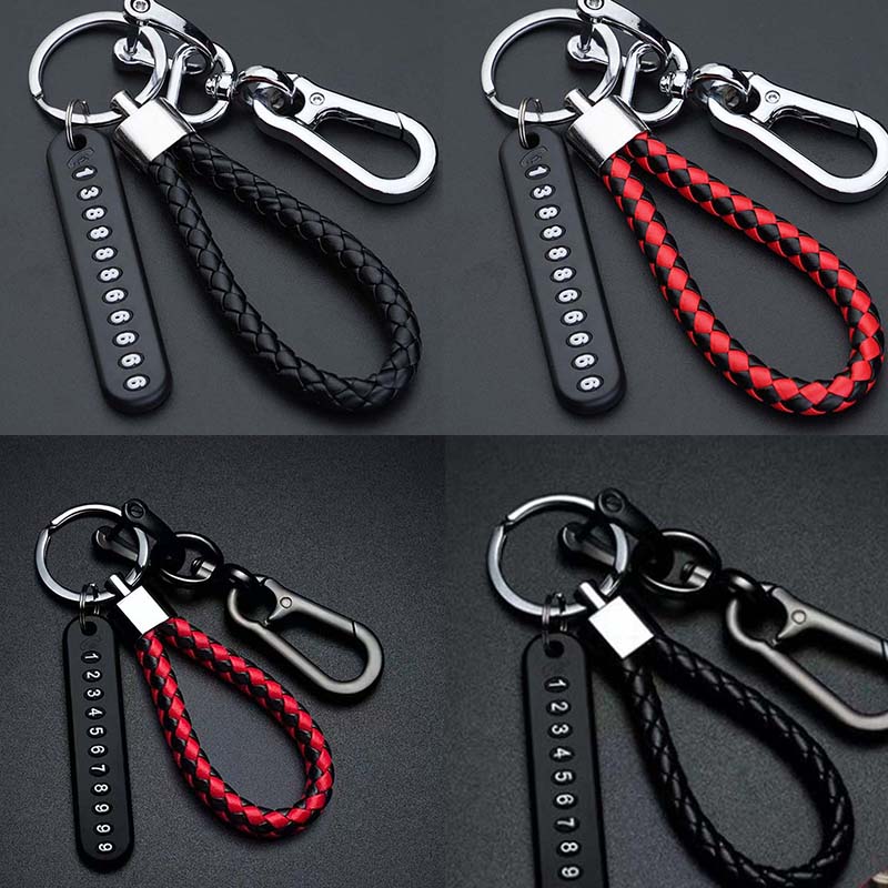 Простота подарков брелок брелок анти-потеря цифровой высокое качество красивый новый приход номер телефона пластина кулон DIY автомобильный аксессуар