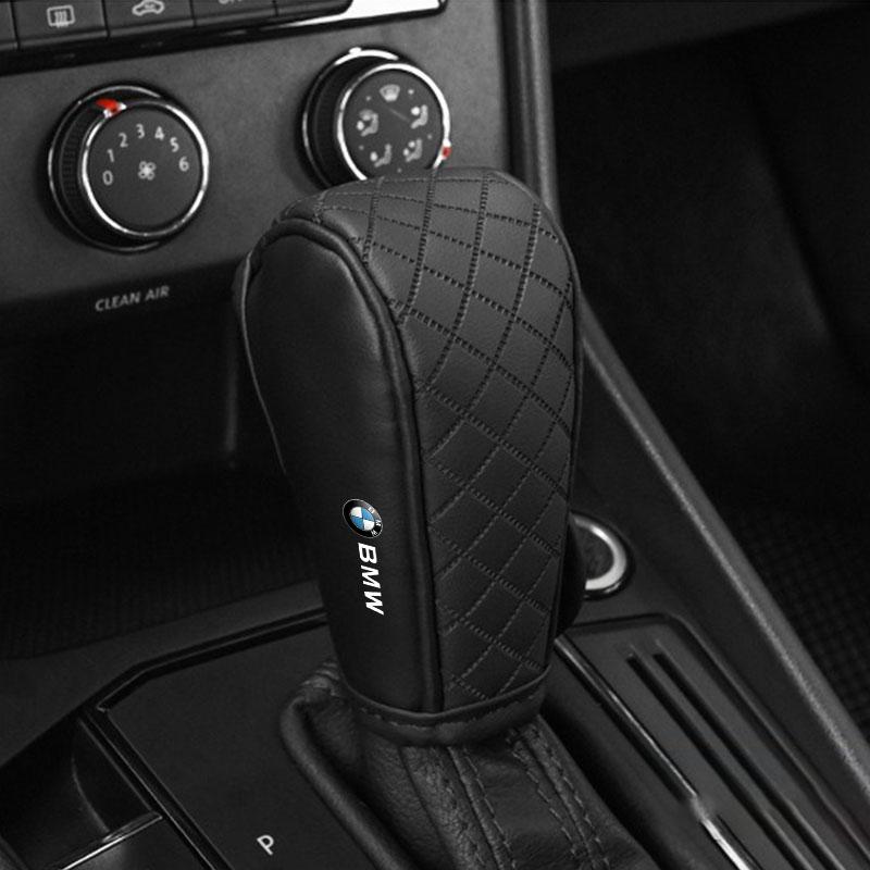 Car Gear Shift Cover PU Leather Shift Lever Cover Gearbox Shifter Knob Protective For BMW E39 E46 E90 E36 E60 E34 E30 F30 X1 X3 X5 X6 X7 E92 E93 E87