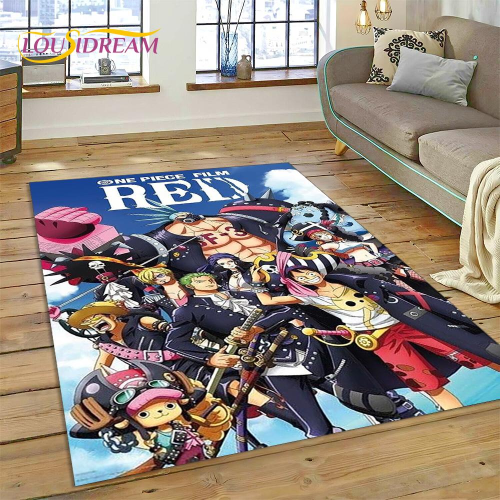 3D мультфильм HD One PIECE-E ковер в стиле аниме для дома, гостиной, спальни, дивана, коврика, декор, детский коврик, нескользящий напольный коврик, подарок