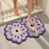 Коврик для пола из диатомовой грязи в ванной комнате, маленький свежий мягкий коврик в сельской местности, входной коврик в ванную комнату, противоскользящий коврик с цветочным абсорбентом