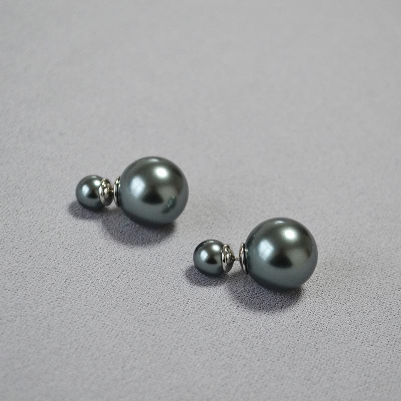 European & American High-End Imitation Pearl 925 Silver Stud Earrings