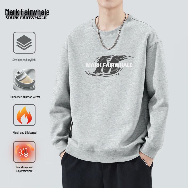 Mark Fairwhale Men's Heavyweight Fleece Round Neck Sweatshirt