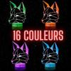 Lampe De Chevet LED - Renard - Hologramme - 3D - Multicolore - Tactile