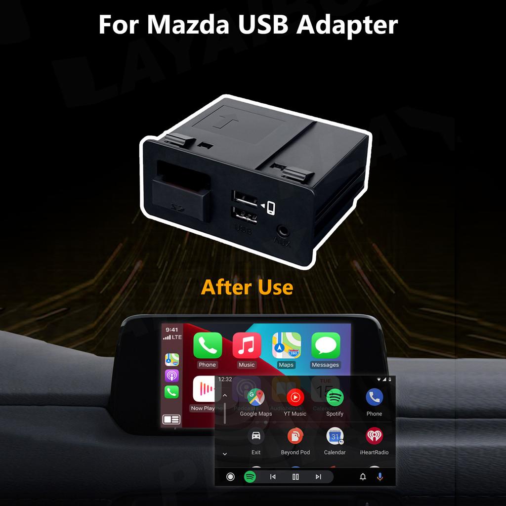 Apple CarPlay Android Auto USB адаптер концентратор OEM CarPlay для Mazda 2 3 6 CX3 CX4 CX5 CX8 CX9 MX5 комплект для модернизации