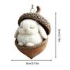 Animal Christmas Ornaments 2D Cute Christmas Acrylic Pendant Animal Hedgehog Bunny Wildlife Ornaments 2025 Xmas Navidad