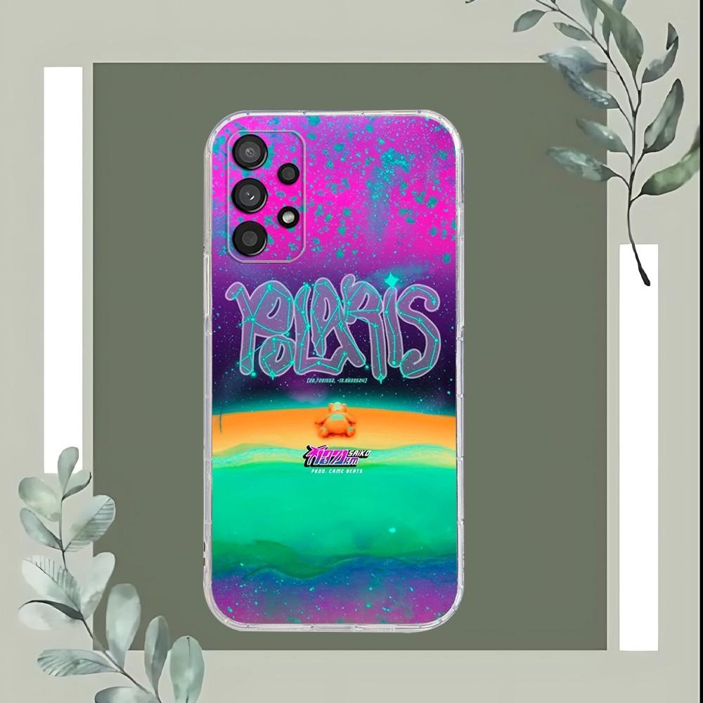 Cartoon Singer Saiko Sakura Phone Case For Samsung Galaxy A52 A12 A51 S21 Edge S22ULTRA S23 S20LITE Plus Ultra Transparent Cover