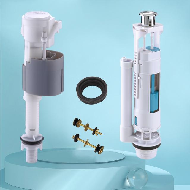 High Quality Compact New Design Wc Water Tank Fittings Plumbing Universal Fill Flush Valve Flushing Mechaniam