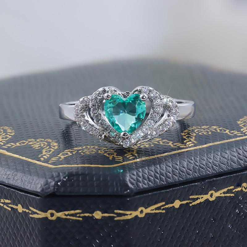 Новое хит продаж, модное, зеленое кольцо с цирконием, блестящее, AAA, для посещения банкета, свадьбы, вечеринки, мероприятия, юбилея, подарка, ювелирных изделий высокого качества