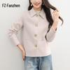 Fanzhen Women's 100% Wool Short Coat