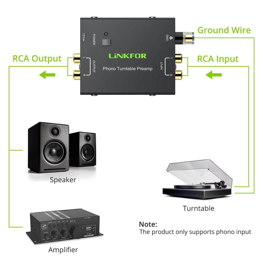 LiNKFOR Phono Preamplifier