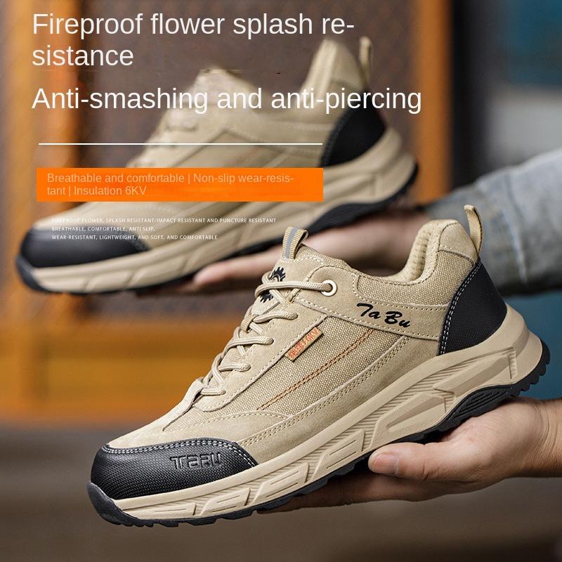 Обувь для страхования труда Мужская обувь с защитой от ударов, проколов и ожогов Изоляционная обувь для сварки и строительства