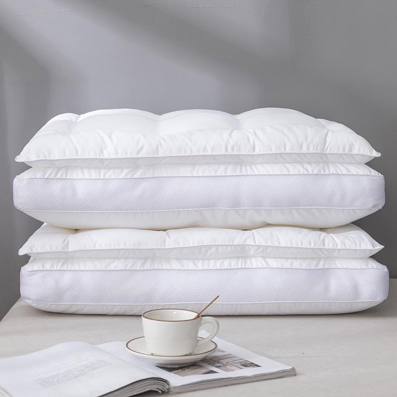 Высококачественная атласная трехмерная перьевая бархатная подушка, высокая подушка, непроминающаяся, защита шейного позвонка для дома, подушка для взрослых