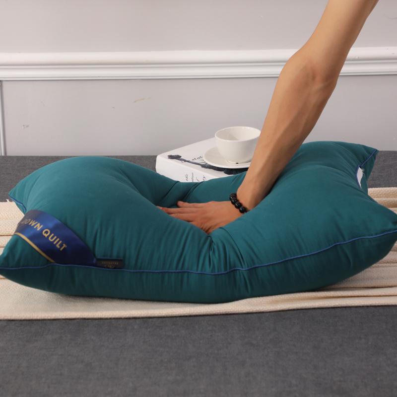 100% хлопок Hilton однотонные производители домашних подушек Прямая подушка 5-звездочная подушка для отеля Вакуумная компрессионная упаковка