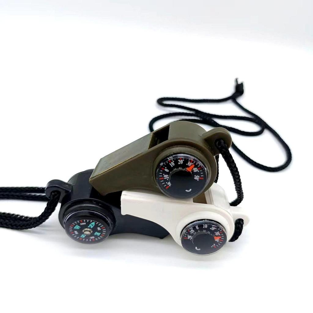 Multifunctional Outdoor Whistle with Compass and Thermometer