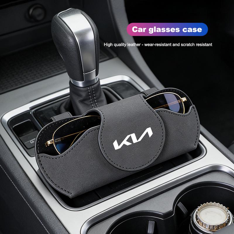 KWLM4 Car Storage Glasses Case Sun Visor Sunglasses Box Valve For KIA K5 K9 Sorento Ceed Sportage Carnival Stinger Forte Niro Cadenza