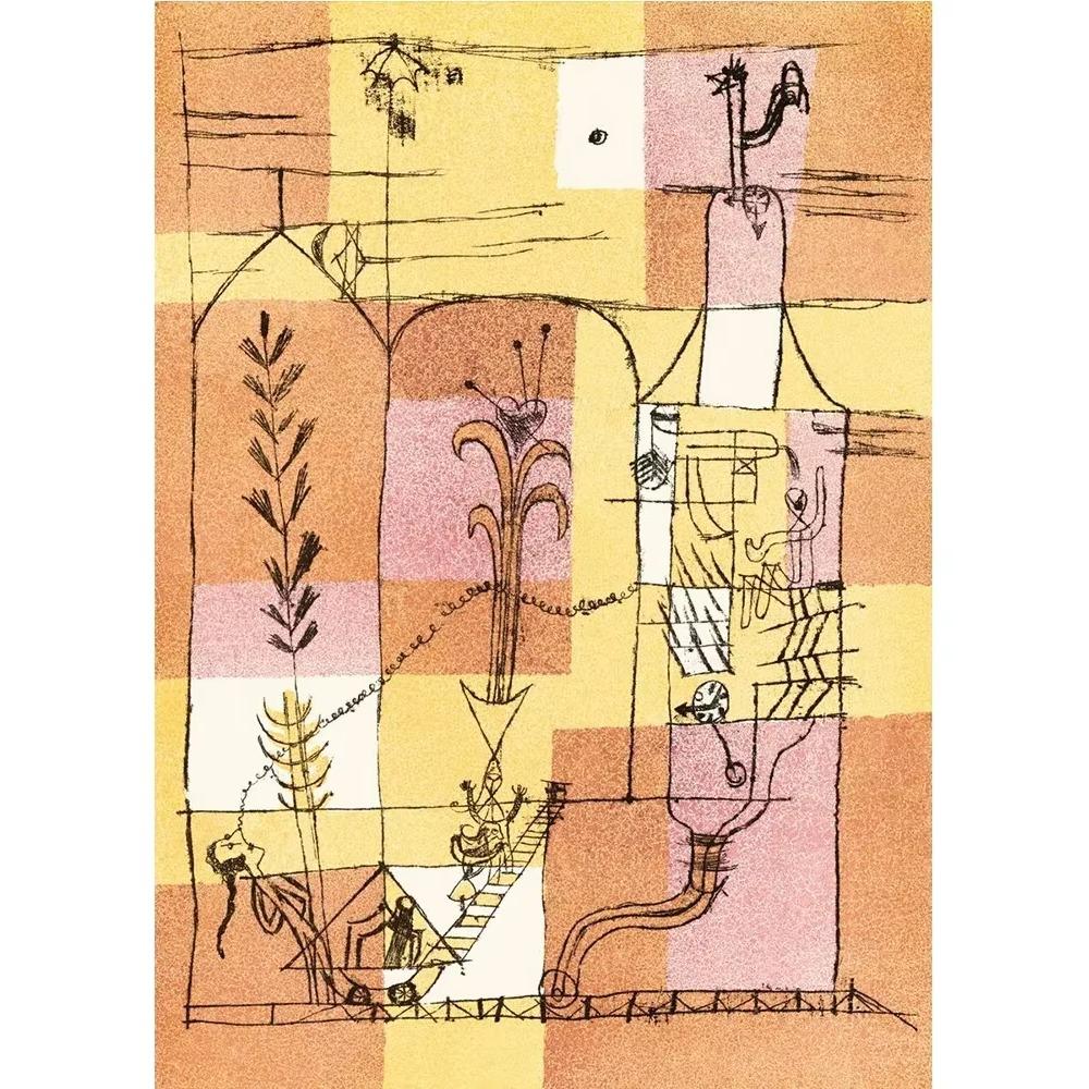 Classic Abstract Wall Art by Paul Klee Nordic HD Canvas Print Poster for Home Living Room Bedroom ation Modern Home