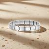 Stretchable Italian Chain Link Bracelet Square 9mm Modular Stainless Steel Bracelet Jewelry Making HipHop Elastic Hand Chain
